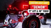 Demon! Custom Club Car Precedent Golf Cart (GolfCarTV)