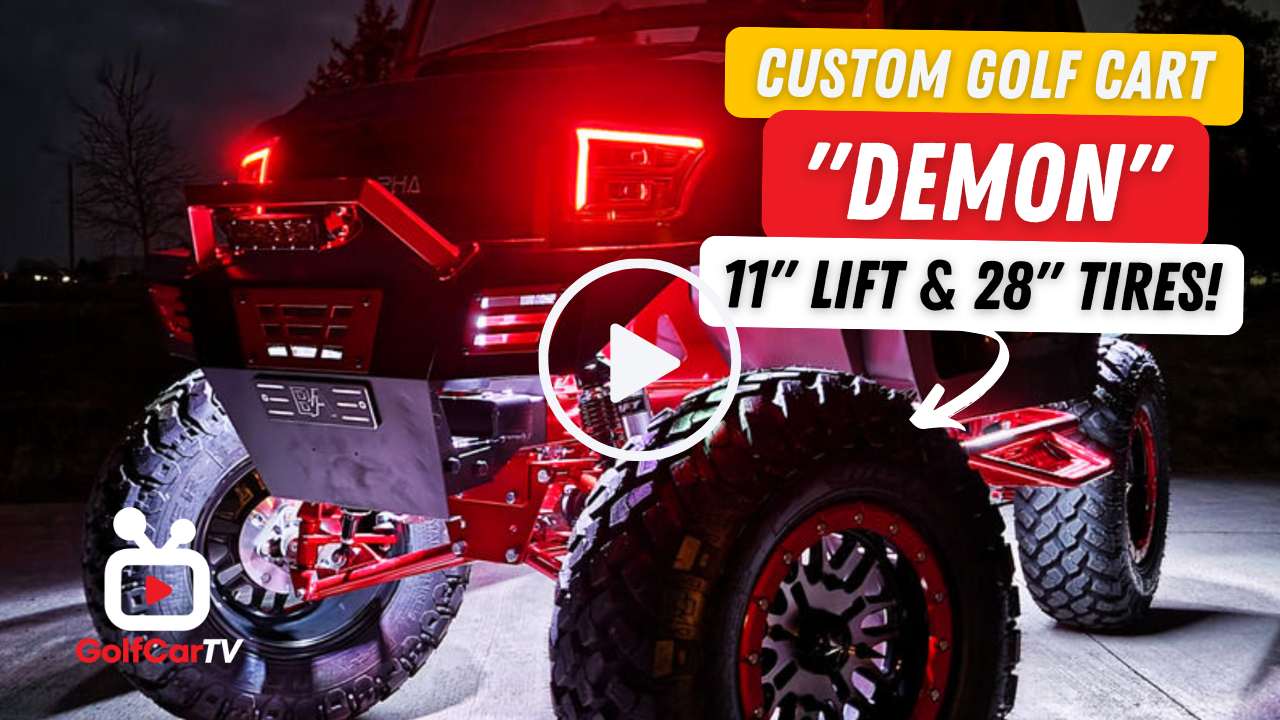 Demon! Custom Club Car Precedent Golf Cart (GolfCarTV)
