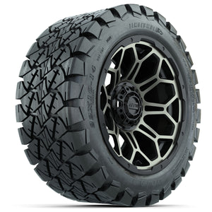 14-inch GTW Bronze and Black Bravo Wheels with 22x10-14 GTW Timberwolf All-Terrain Tires (Set of 4)