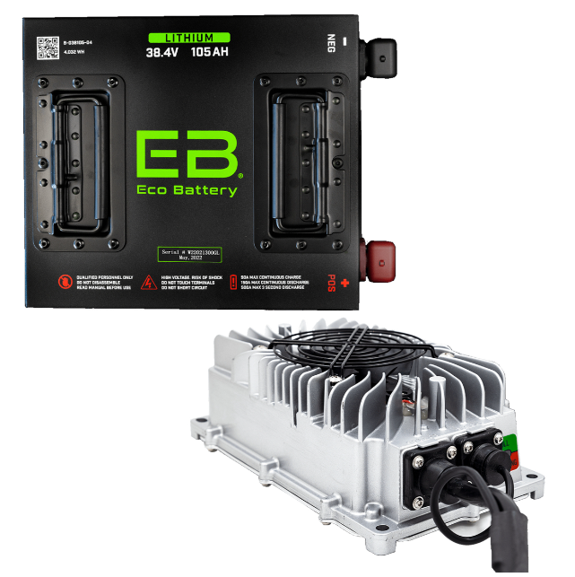 EZGO Freedom TXT 36V (38V) 105Ah Eco Lithium Battery Complete Bundle - Cube