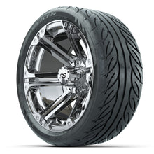 Load image into Gallery viewer, 14-inch GTW Chrome Specter Wheels with 205/40-R14 Fusion GTR Street Tires (Set of 4)