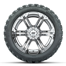 Load image into Gallery viewer, 14-inch GTW Chrome Specter Wheels with 23&quot; GTW Nomad All-Terrain Tires (Set of 4)