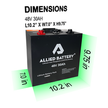 Load image into Gallery viewer, Allied 48V 120Ah Drop-In Lithium Battery Bundle for Yamaha Golf Carts