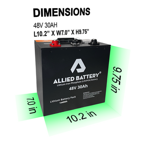 Allied 48V 120Ah Drop-In Lithium Battery Bundle for Yamaha Golf Carts