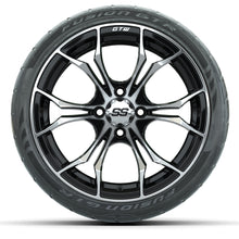 Load image into Gallery viewer, 15&quot; GTW Spyder Machined and Black Wheels with GTW Fusion GTR Street Tires (Set of 4)