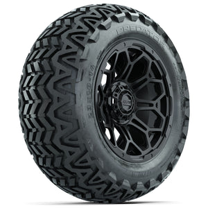 14-inch GTW Matte Black Bravo Wheels with 23x10-14 GTW Predator All-Terrain Tires (Set of 4)