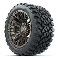 Load image into Gallery viewer, 14-Inch GTW Stellar Matte Bronze Wheels with 23 Inch Nomad All-Terrain Tires Set of (4)