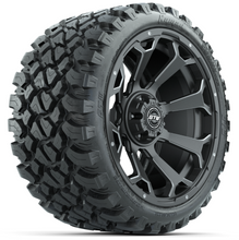Load image into Gallery viewer, 15&quot; GTW Raven Matte Gray Wheels with 23&quot; GTW Nomad All-Terrain Tires (Set of 4)