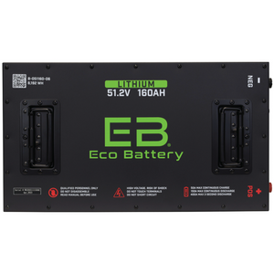 Eco Lithium Battery 48V (51V) 160AH Bundle with Charger for ICON EV (Installation Kit Included)