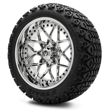 Load image into Gallery viewer, MODZ® 15-Inch Formula Chrome Wheels & 23-Inch Arisun X-Trail All-Terrain Tires Combo