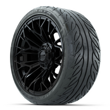 Load image into Gallery viewer, 15&quot; GTW STELLAR Matte Black Wheels with 22&quot; GTW Fusion Street Tires (Set of 4)