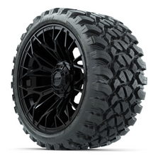 Load image into Gallery viewer, 15&quot; GTW STELLAR Matte Black Wheels with 23&quot; GTW Nomad Off-Road Tires (Set of 4)