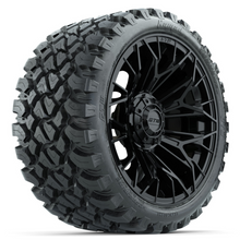 Load image into Gallery viewer, 15&quot; GTW STELLAR Matte Black Wheels with 23&quot; GTW Nomad Off-Road Tires (Set of 4)