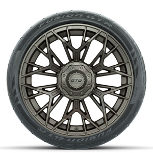 15" GTW STELLAR Matte Bronze Wheels with 22" GTW Fusion Street Tires (Set of 4)