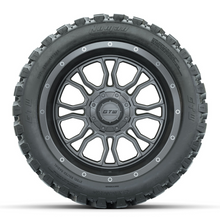 Load image into Gallery viewer, 14-Inch GTW Volt Gunmetal Wheels with 23 Inch Nomad All-Terrain Tires Set of (4)