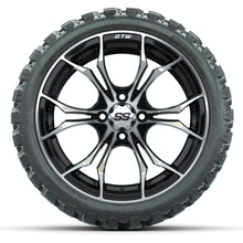 Load image into Gallery viewer, 15&quot; GTW Spyder Machined and Black Wheels with GTW Nomad Off Road Tires (Set of 4)