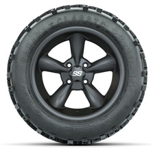 Load image into Gallery viewer, 14-inch GTW Matte Gray Godfather Wheels with 23&quot; Sahara Classic All-Terrain Tires (Set of 4)