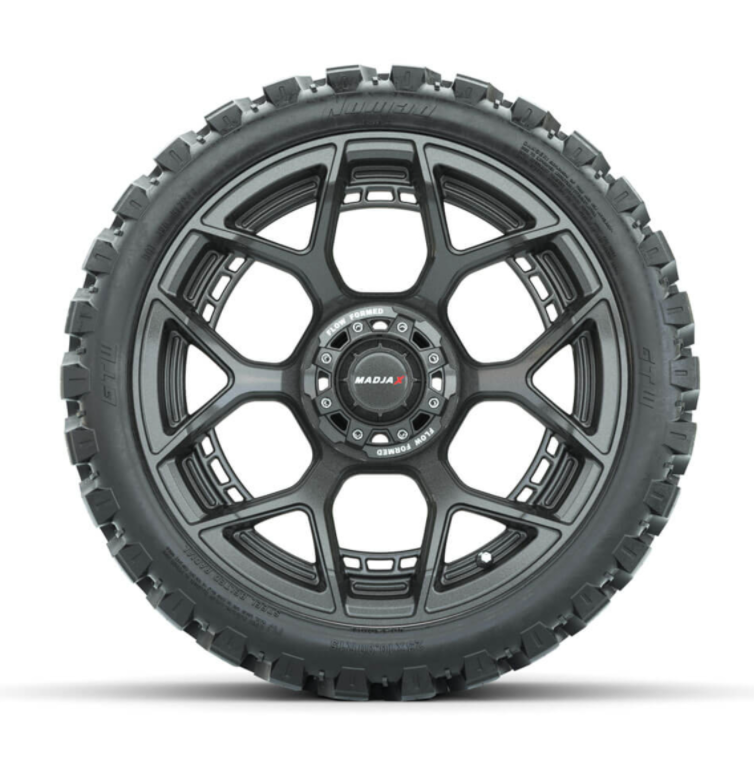 15-Inch MadJax Flow Form Evolution Gunmetal Wheels with GTW