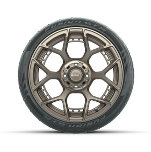 15" MadJax Flow Form Evolution Matte Bronze Wheels with GTW Fusion GTR Street Tires (Set of 4)