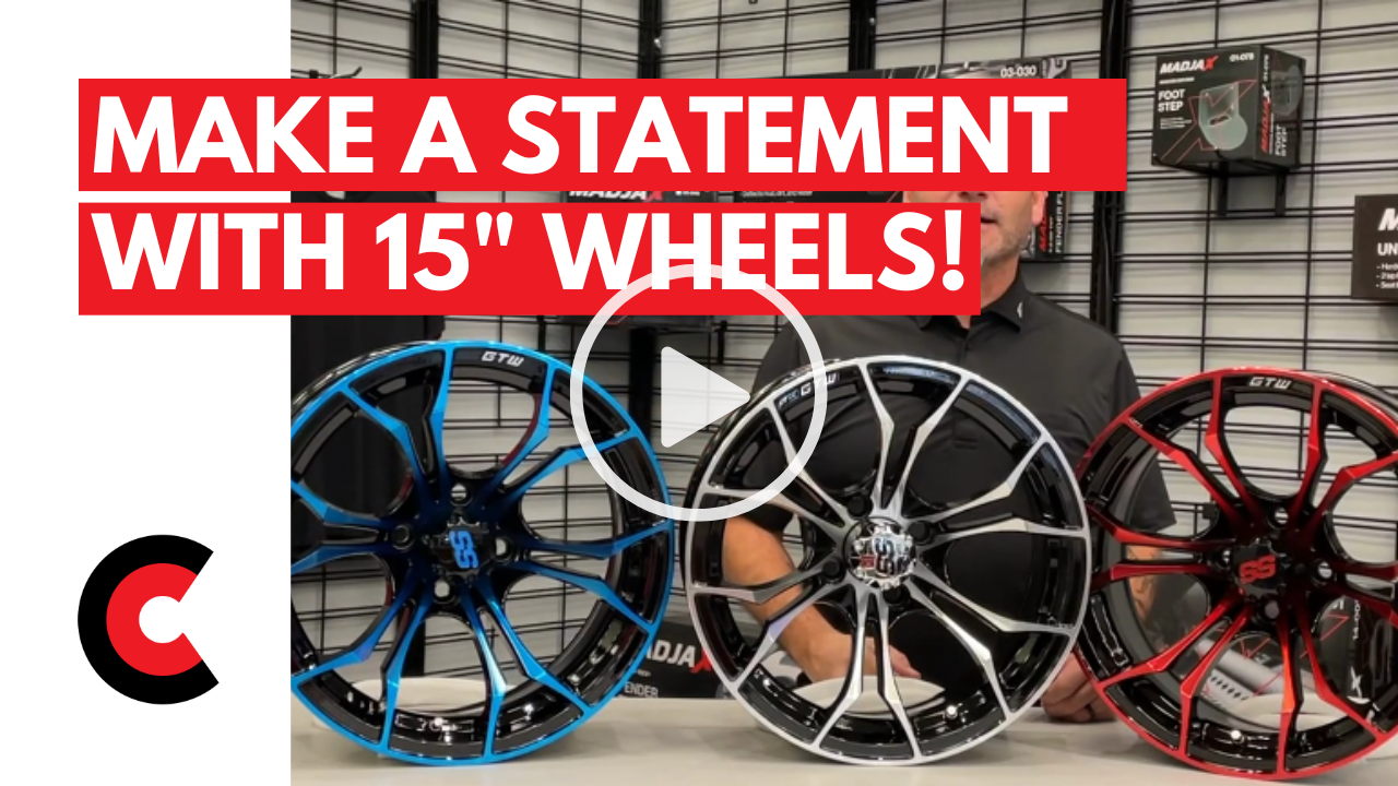 15-Inch Golf Cart Wheels - Stand Out in the Crowd