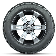 Load image into Gallery viewer, 14-inch GTW Machined and Black Yellow Jacket Wheels with 23x10-14 Sahara Classic All-Terrain Tires (Set of 4)