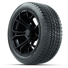Load image into Gallery viewer, 14-inch GTW Spyder Wheels / Matte Black Finish with 205/30-14 Fusion Street Tires (Set of 4)