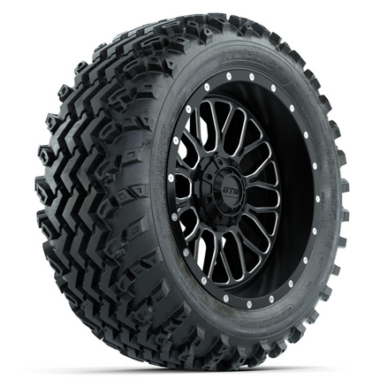 14-Inch GTW Helix Machined/Black with 23x10-14 Rogue All Terrain Tires Set of (4)