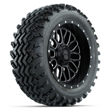 Load image into Gallery viewer, 14-Inch GTW Helix Machined/Black with 23x10-14 Rogue All Terrain Tires Set of (4)