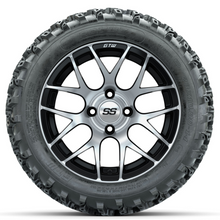 Load image into Gallery viewer, 14-Inch GTW Pursuit Machined/Black with 23x10-14 Rogue All Terrain Tires Set of (4)