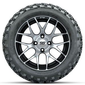 14-Inch GTW Pursuit Machined/Black with 23x10-14 Rogue All Terrain Tires Set of (4)