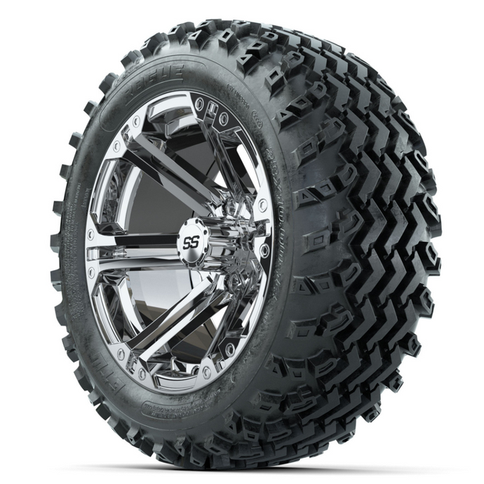 14-Inch GTW Specter Chrome with 23x10-14 Rogue All Terrain Tires Set of (4)