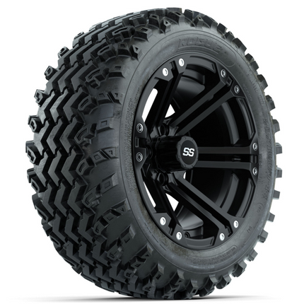 14-Inch GTW Specter Matte Black with 23x10-14 Rogue All Terrain Tires Set of (4)