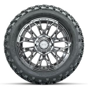 14-Inch GTW Stellar Chrome with 23x10-14 Rogue All Terrain Tires Set of (4)