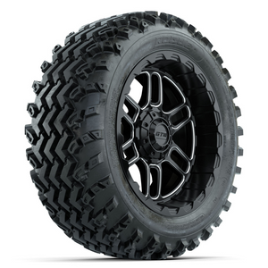 14-Inch GTW Titan Machined/Black with 23x10-14 Rogue All Terrain Tires Set of (4)