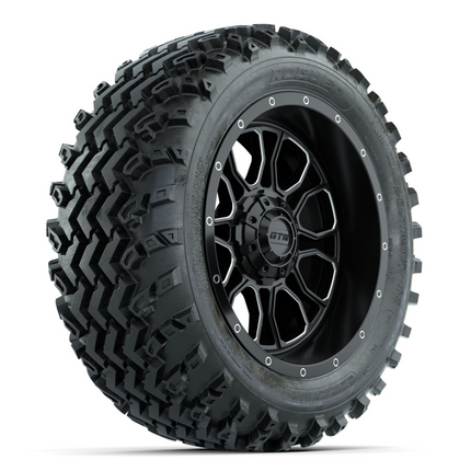 14-Inch GTW Volt Machined/Black with 23x10-14 Rogue All Terrain Tires Set of (4)