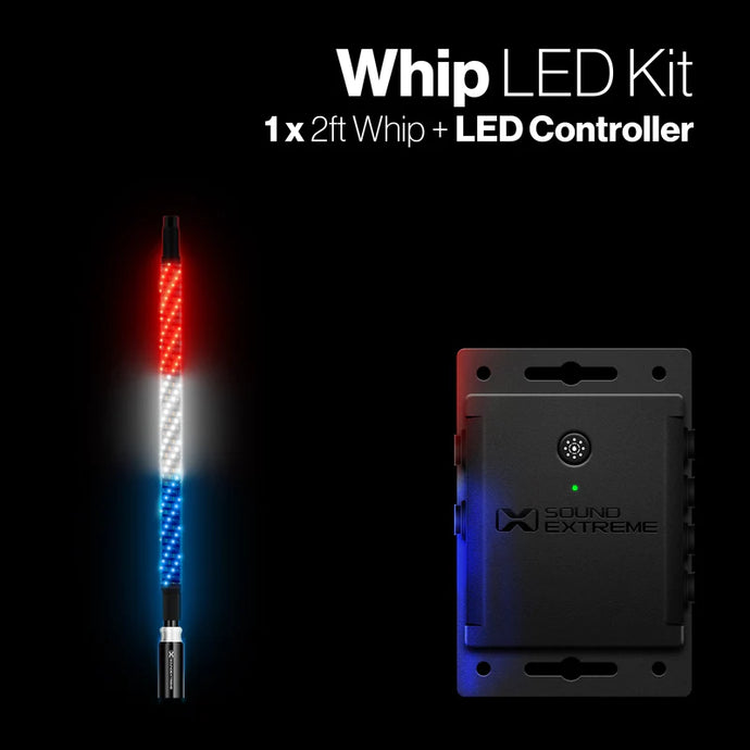 SoundExtreme Whip Kit 1 x 2Ft + LEDCast Controller