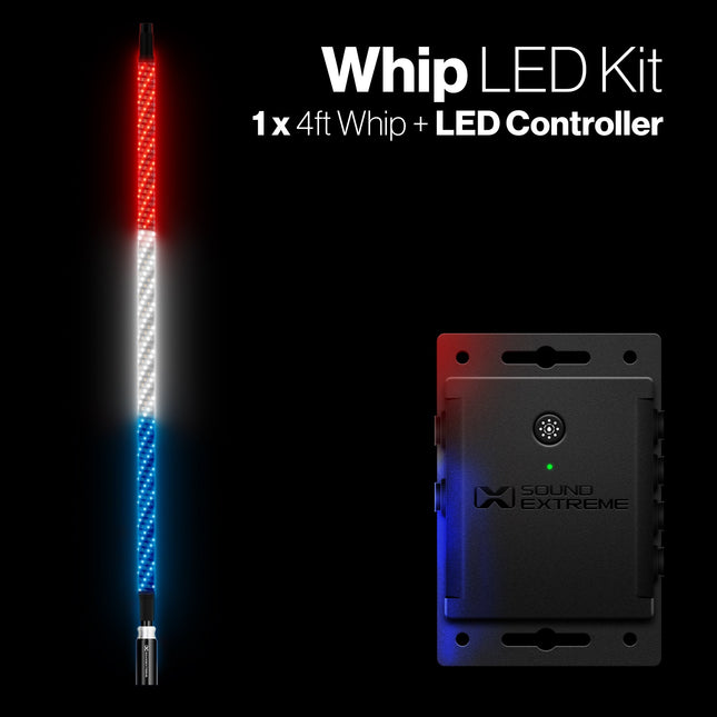 Extreme Whip Kit Qty 1 x 4 Ft plus LEDCast Controller