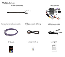 Load image into Gallery viewer, SoundExtreme Whip Kit 1 x 2Ft + LEDCast Controller