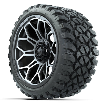 15-Inch GTW Bravo Matte Gray Wheels with 23" GTW Nomad All-Terrain Tires (Set of 4)
