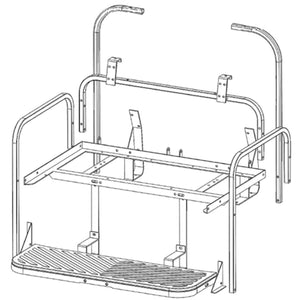 GTW Mach3 Rear Seat Frame Only – Fits EZGO RXV (2008-Up)