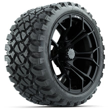 Load image into Gallery viewer, 15&quot; GTW Spyder Matte Black Wheels with GTW Nomad Off Road Tires (Set of 4)