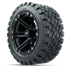 Load image into Gallery viewer, 14-Inch GTW Specter Matte Black Wheels with 22x10-14 GTW Timberwolf All-Terrain Tires (Set of 4)