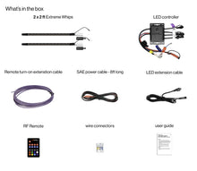 Load image into Gallery viewer, SoundExtreme Whip Kit 2 x 2ft + LEDCast Controller
