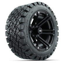 Load image into Gallery viewer, 14-Inch GTW Specter Matte Black Wheels with 22x10-14 GTW Timberwolf All-Terrain Tires (Set of 4)
