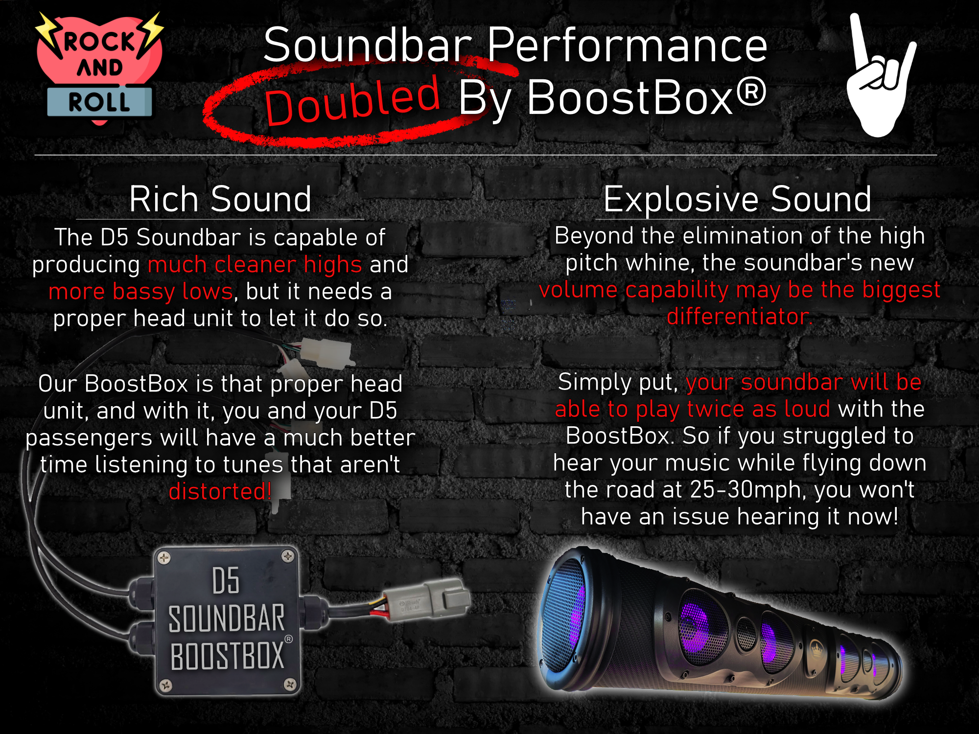 Evolution D5 Soundbar BoostBox Evolution D5 Soundbar BoostBox