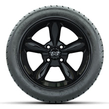 Load image into Gallery viewer, 14-inch GTW Godfather Wheels / Black Finish with 225/30-14 Mamba Street Tires Set of (4)