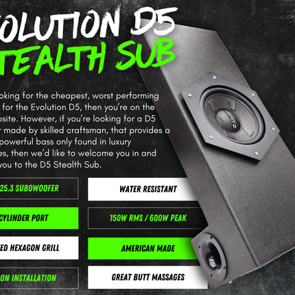 Evolution D5 600W Ultimate Plug-N-Play Sound System + LED (D5600)