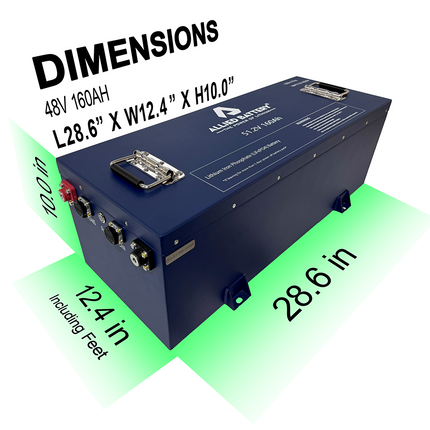 Allied 48V 160Ah Lithium Battery Bundle for EZGO Golf Carts