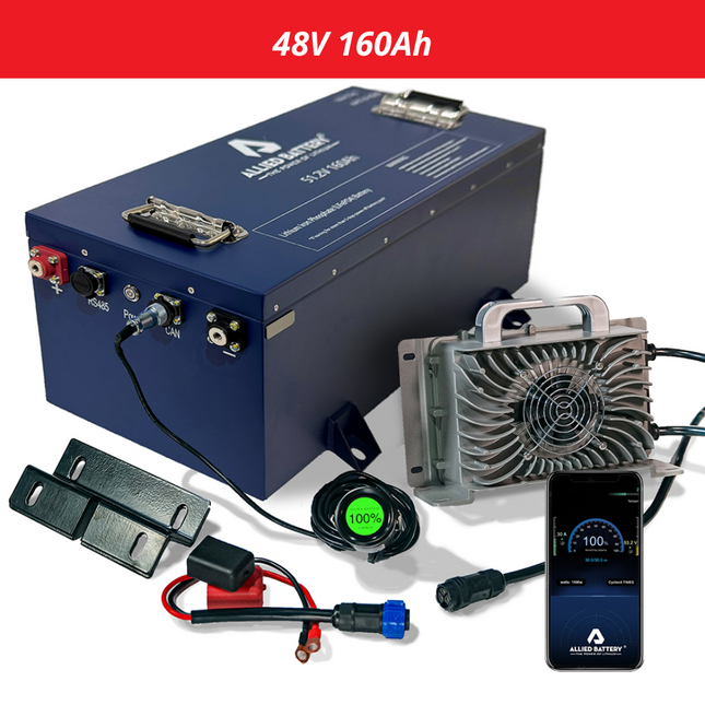 Allied 48V 160Ah Lithium Battery Bundle for Yamaha Golf Carts