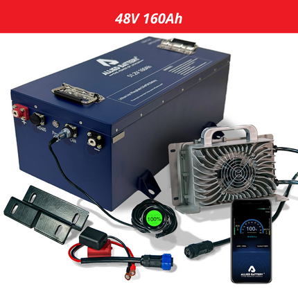 Allied 48V 160Ah Lithium Battery Bundle for EZGO Golf Carts